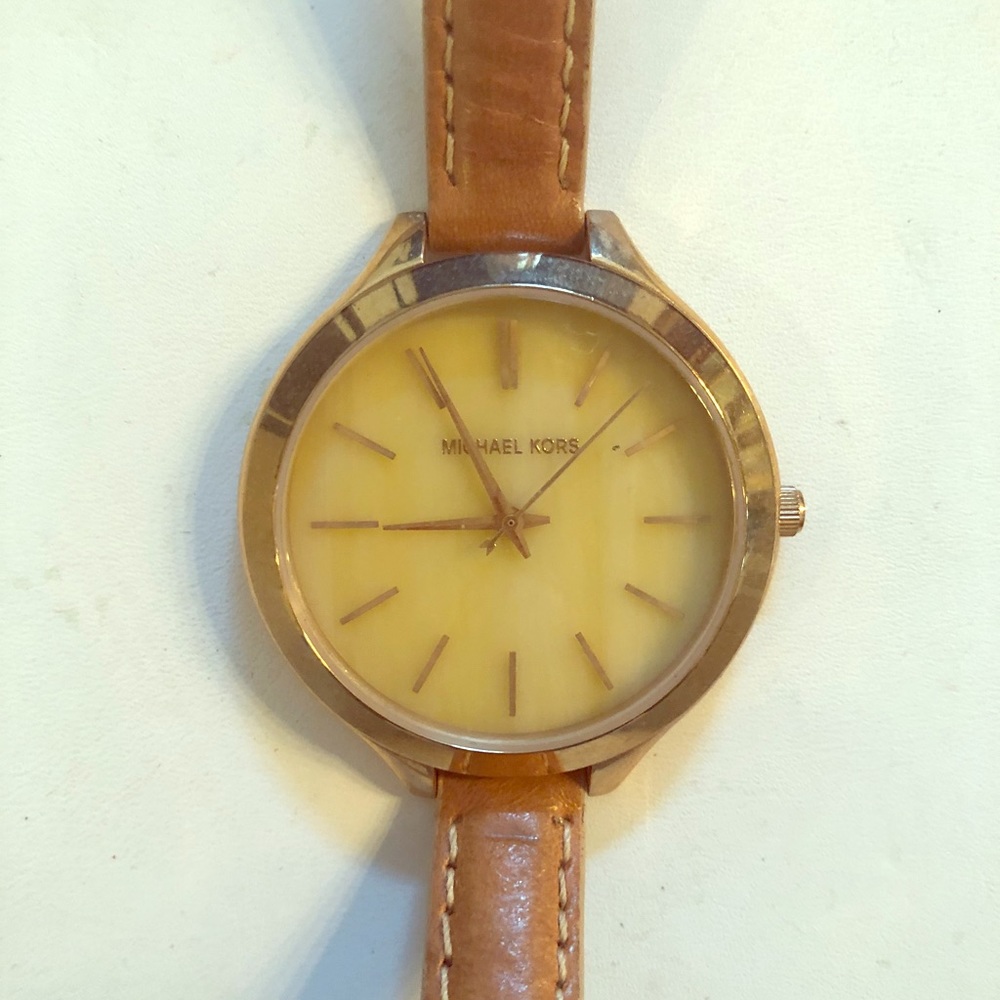 Michael Kors Leather Watch